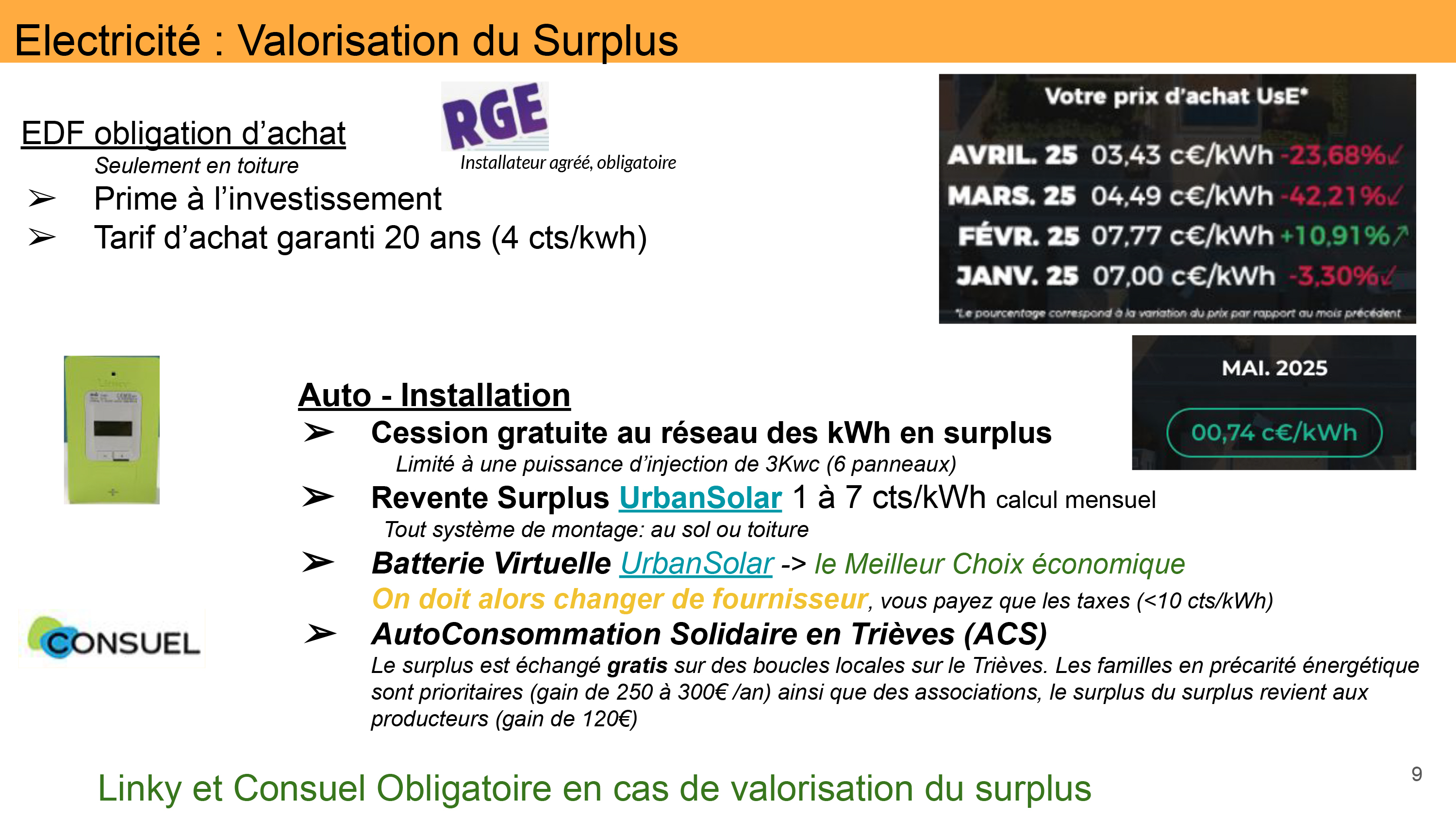 Installez votre centrale solaire, produisez votre électricité et auto-consommer.